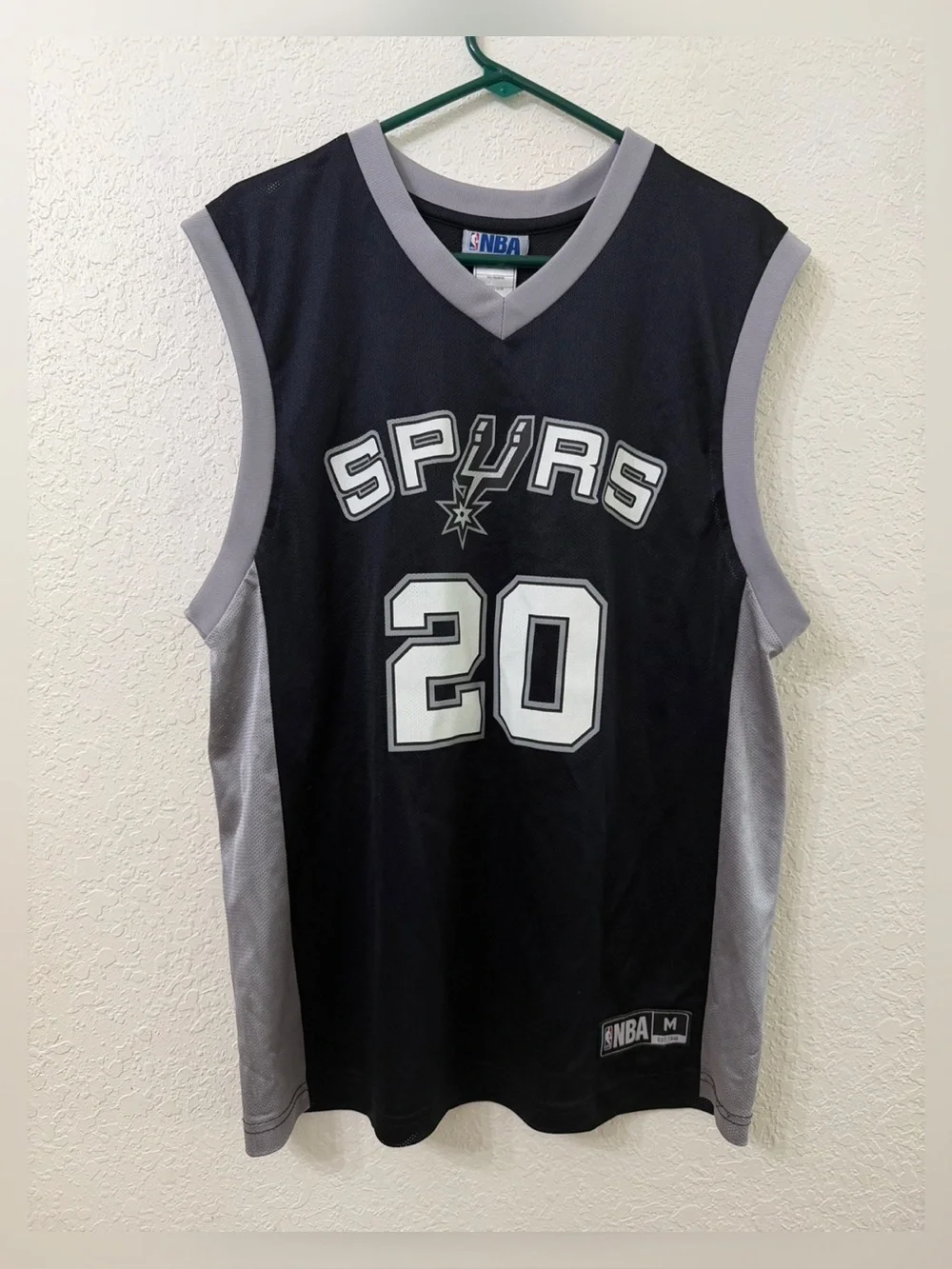 Adidas NBA San Antonio Spurs Manu Ginobili Basketball Jersey - M